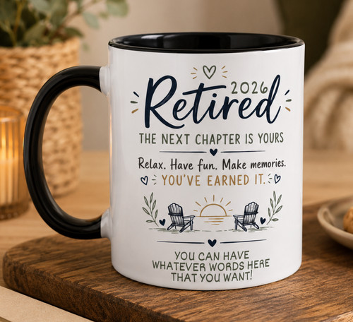 Retirement gift mug - retirement,