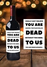 Sorry You’re Leaving Wine