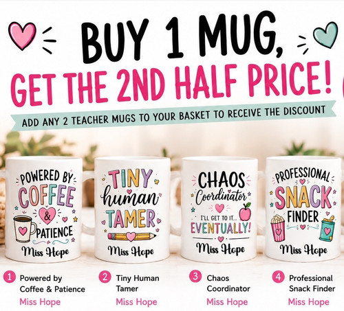 Personalised teacher mug funny - teacher,