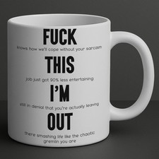 Funny Leaving Job Mug