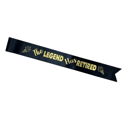 Retirement sash the legend - sash,