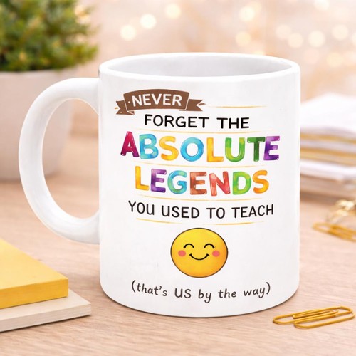 Teacher leaving mug - teacher,