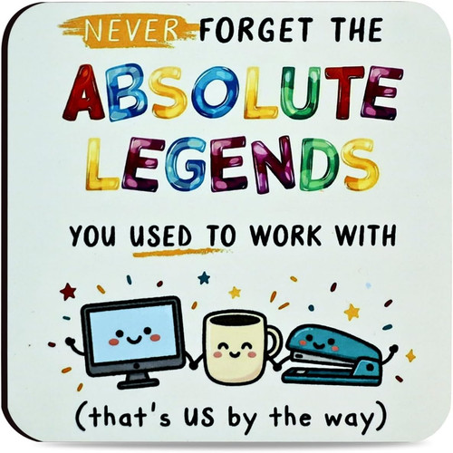 Funny leaving coaster gift - gift, for