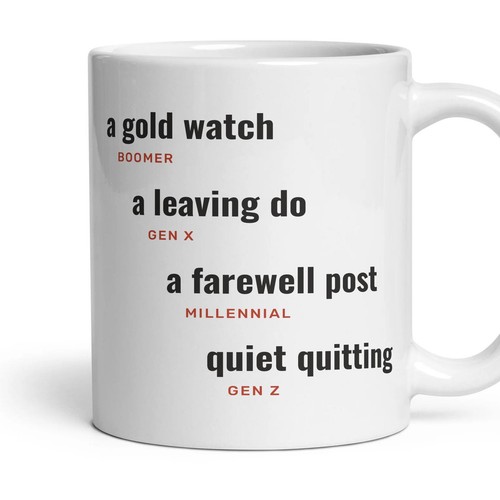 Leaving job gold watch - leaving, a