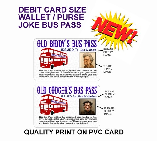 Funny bus pass cards prank - cards,