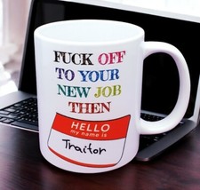 Funny Leaving Job Mug Rude