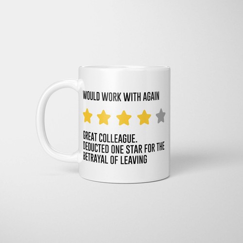 Farewell review mug - mug, funny