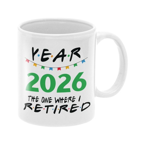 Retirement mug 2026 - mug, green