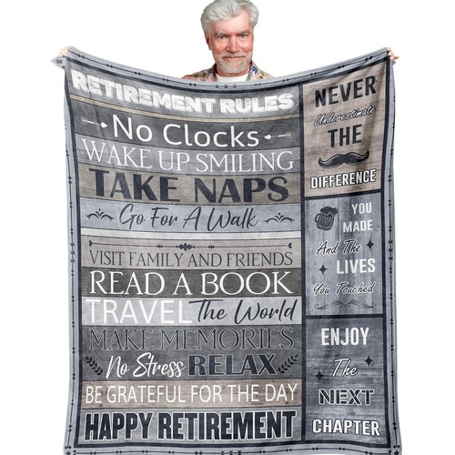Retirement gift blanket for - retirement,
