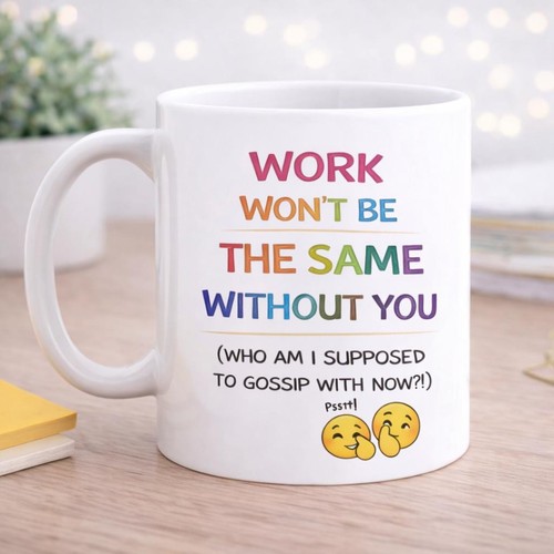 Coworker leaving mug - coworker, funny