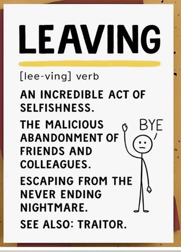 Funny sarcastic farewell - funny,