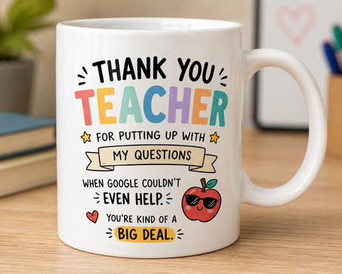 Funny thank you teacher - teacher, mug