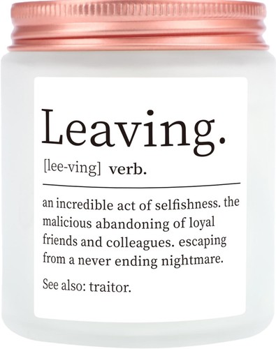 Leaving candle funny goodbye - candle,